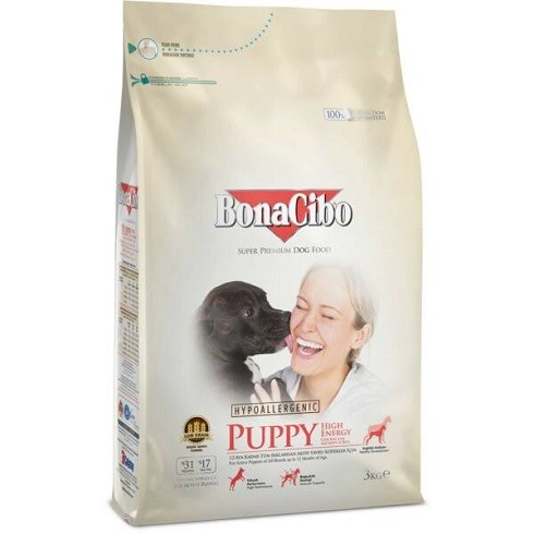 Bonacibo High Energy - Puppy (Csirke, Szardella és Rizs) 3kg