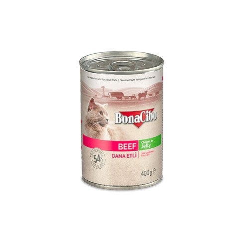 Bonacibo Canned Cat Beef 400g