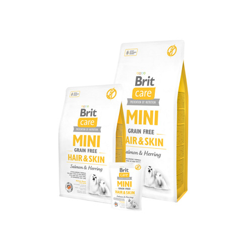 Brit Care Mini Grain Free Hair Skin Salmon Herring 7kg