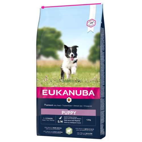 Eukanuba Puppy Small&Medium Lamb&Rice kutyatáp 12kg