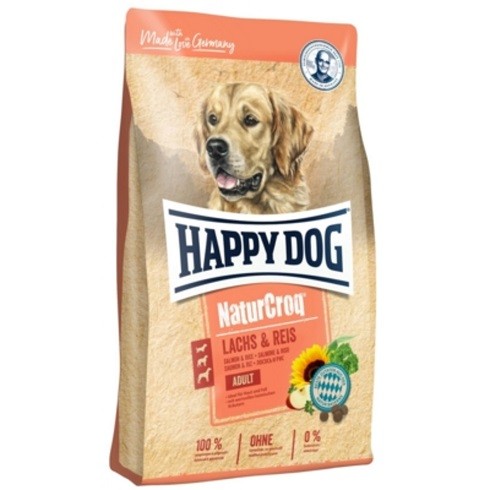 	 Happy Dog Natur-Croq Lachs & Reis 12kg
