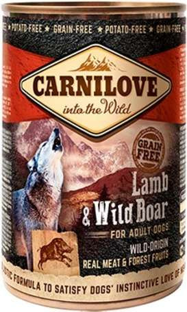 CarniLove Adult Lamb & Wild Boar Can - Bárány és Vaddisznó Hússal konzerv 400g