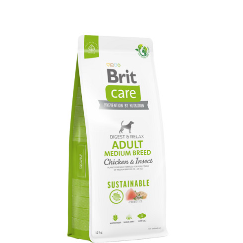 Brit Care Dog Sustainable Insect Adult Medium Breed 3kg