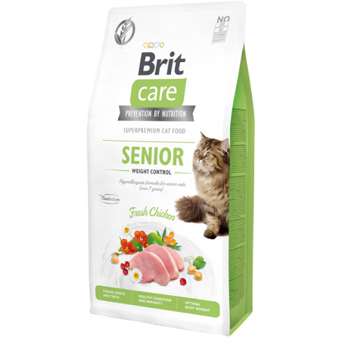Brit Care Cat Grain Free SENIOR - WEIGHT CONTROL Chicken 7kg