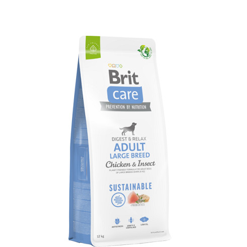 Brit Care Dog Sustainable Insect Adult Large Breed 12kg