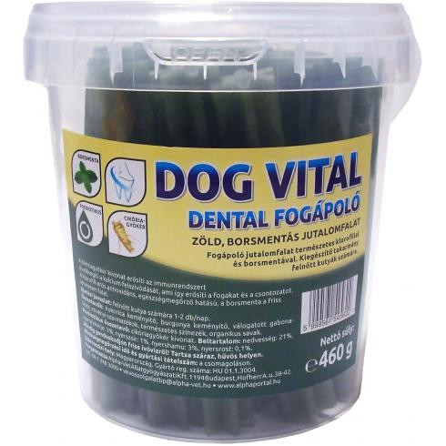 Dog Vital Vödrös Jutalomfalat Dental Fogápoló / Borsmentával És Klorofillal 460g