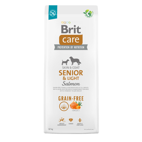 Brit Care Dog Grain free Salmon Senior Light 3kg