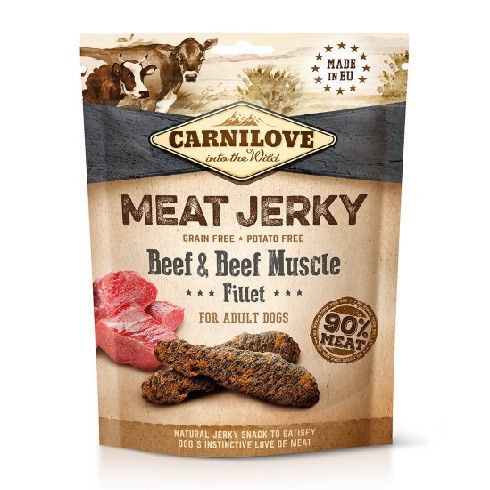 Carnilove Jerky Snack Beef with Beef Muscle Fillet - marha filé 100g