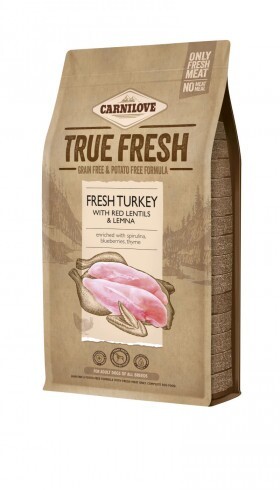 Carnilove True Fresh Dog Adult Turkey - pulyka 11,4kg ingyenes szállítás