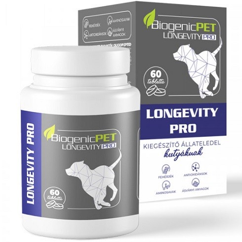 	 Biogenicpet Longevity Pro tabletta kutyáknak 60x
