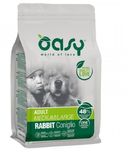 Oasy Dog OAP Adult Medium-Large Rabbit 12kg igyenes szállítás