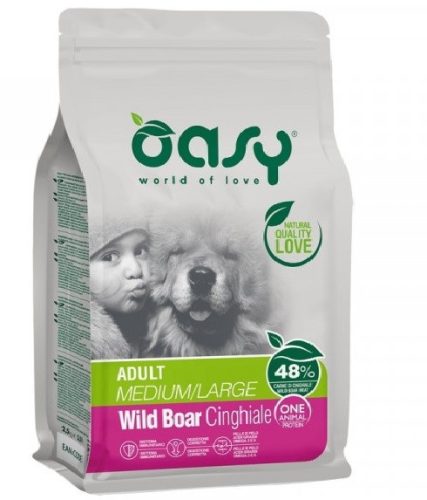 Oasy Dog OAP Adult Medium-Large Wild Boar 12kg ingyenes szállítás