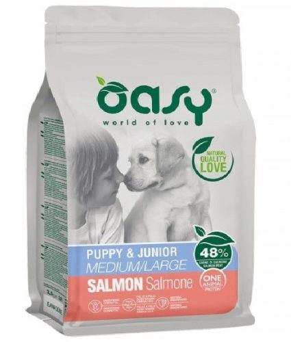 Oasy Dog OAP Puppy Medium-Large Salmon 12kg