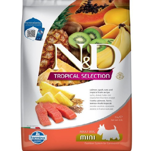 N&D Tropical Selection Dog Salmon Adult Mini 5kg