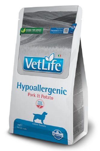 Vet Life Natural Diet Dog Hypoallergenic Pork Potato 12kg ingyenes szállítás