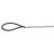 Trixie Póráz Láncos nylon fogóval 1m/3mm fekete